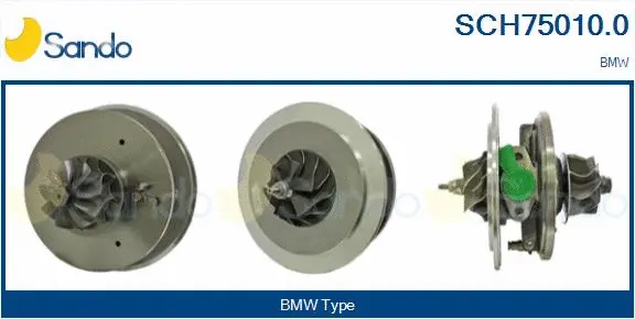 Core assembly, turbocharger (SCH75010.0)