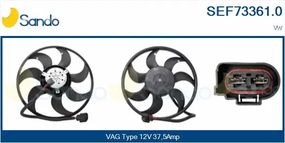 Fan, engine cooling (SEF73361.0)