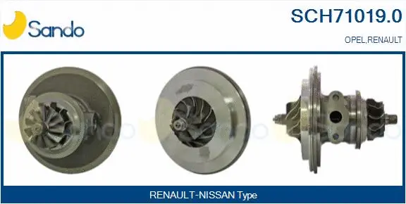 Core assembly, turbocharger (SCH71019.0)