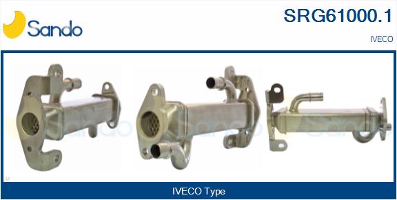 Cooler, exhaust gas recirculation (SRG61000.1)