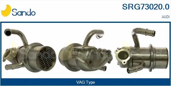 Cooler, exhaust gas recirculation (SRG73020.0)