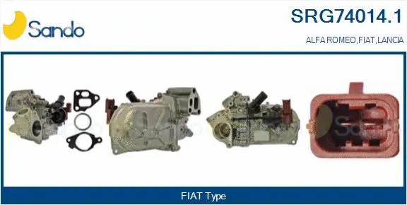 Cooler, exhaust gas recirculation (SRG74014.1)