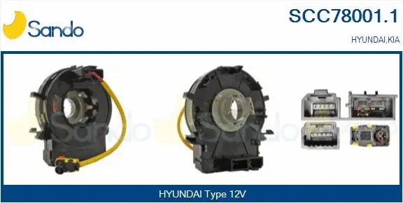 Clockspring, airbag (SCC78001.1)