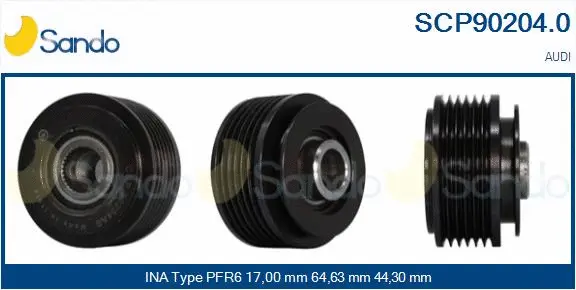 Belt Pulley, alternator (SCP90204.0)