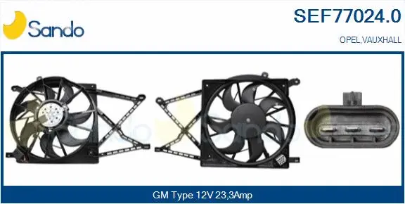 Electric Motor, radiator fan (SEF77024.0)