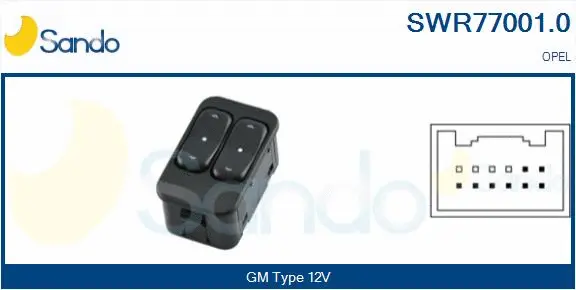 Switch, window regulator (SWR77001.0)