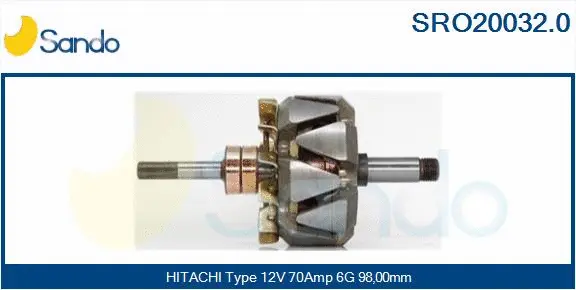 Rotor, alternator (SRO20032.0)