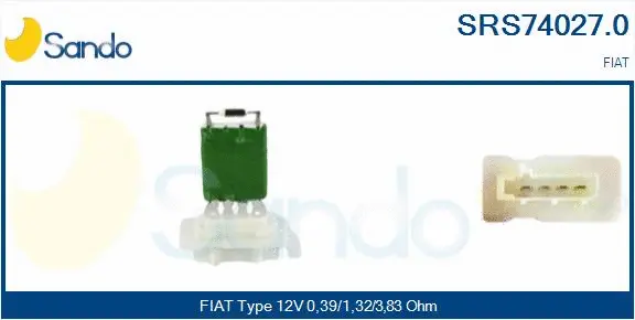 Resistor, interior blower (SRS74027.0)