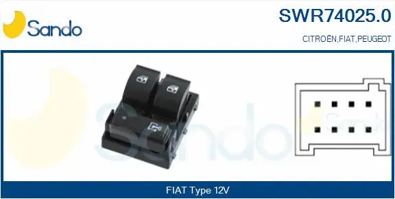Switch, window regulator (SWR74025.0)