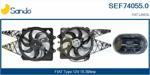 Electric Motor, radiator fan (SEF74055.0)