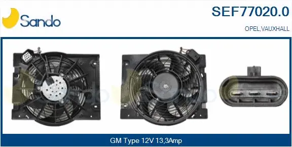 Electric Motor, radiator fan (SEF77020.0)