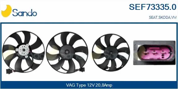 Fan, engine cooling (SEF73335.0)