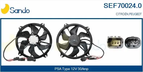 Electric Motor, radiator fan (SEF70024.0)