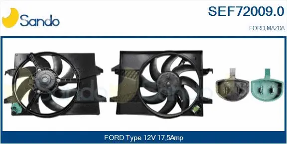 Electric Motor, radiator fan (SEF72009.0)