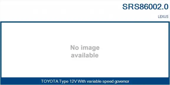 Series resistor, electric motor (radiator fan) (SRS86002.0)