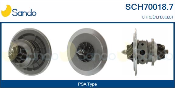 Core assembly, turbocharger (SCH70018.7)