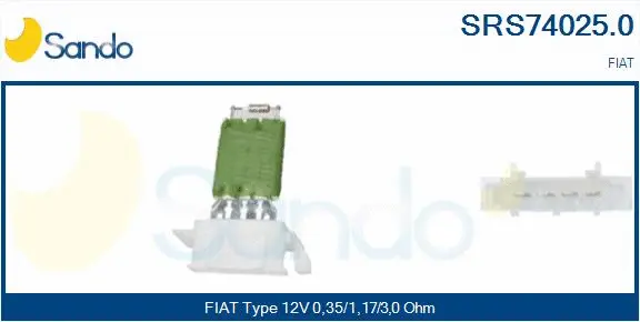 Resistor, interior blower (SRS74025.0)