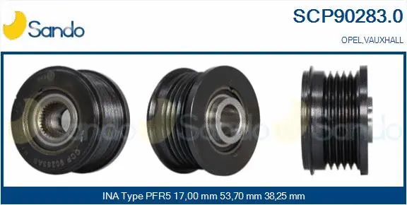 Belt Pulley, alternator (SCP90283.0)