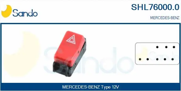 Hazard Warning Light Switch (SHL76000.0)