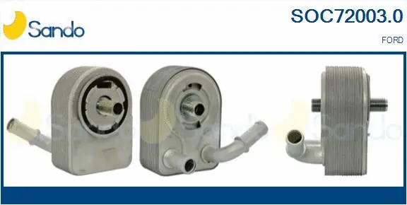 Oil Cooler, engine oil (SOC72003.0)