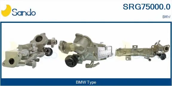 Cooler, exhaust gas recirculation (SRG75000.0)