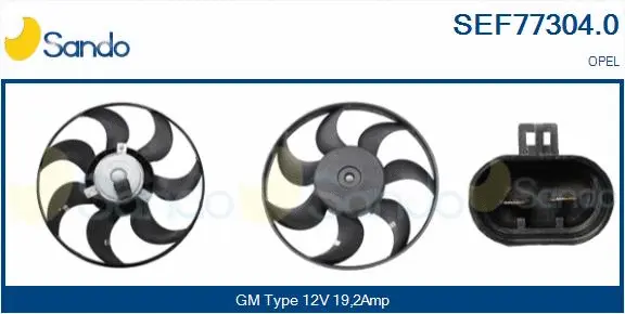 Fan, engine cooling (SEF77304.0)
