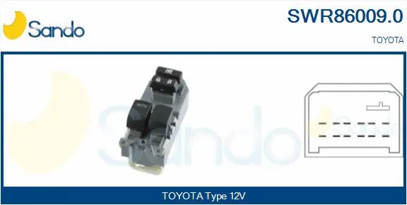 Switch, window regulator (SWR86009.0)