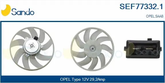 Fan, engine cooling (SEF77332.1)
