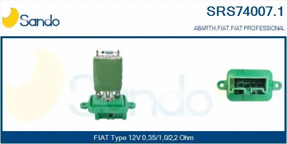 Resistor, interior blower (SRS74007.1)