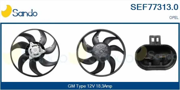 Fan, engine cooling (SEF77313.0)