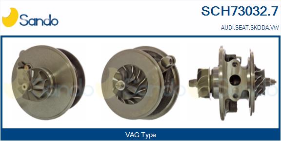 Core assembly, turbocharger (SCH73032.7)
