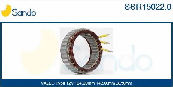 Stator, alternator (SSR15022.0)