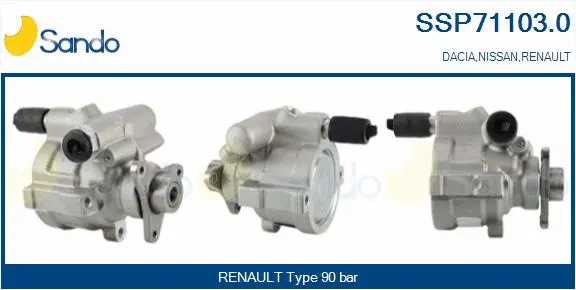 Hydraulic Pump, steering (SSP71103.0)