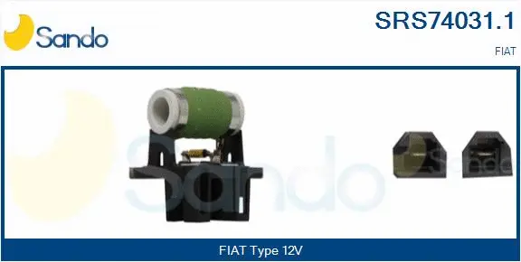 Series resistor, electric motor (radiator fan) (SRS74031.1)
