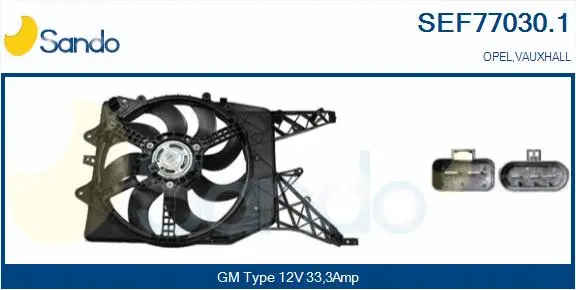 Electric Motor, radiator fan (SEF77030.1)