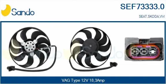 Fan, engine cooling (SEF73333.0)