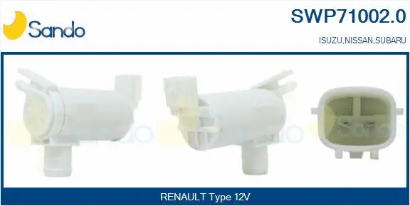 Washer Fluid Pump, window cleaning (SWP71002.0)