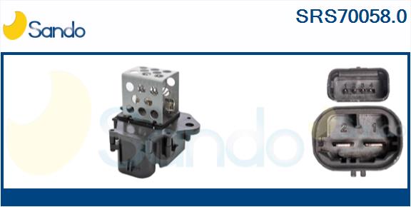 Series resistor, electric motor (radiator fan) (SRS70058.0)