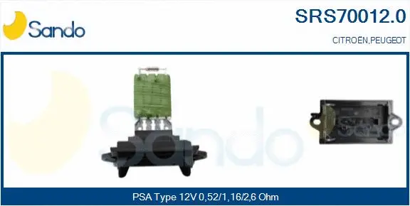 Resistor, interior blower (SRS70012.0)
