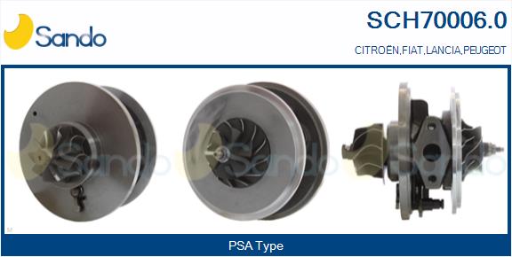 Core assembly, turbocharger (SCH70006.0)