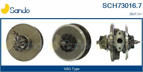 Core assembly, turbocharger (SCH73016.7)