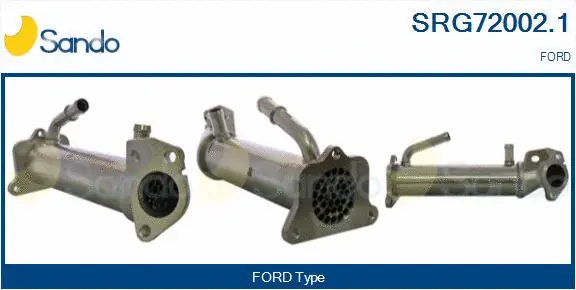 Cooler, exhaust gas recirculation (SRG72002.1)