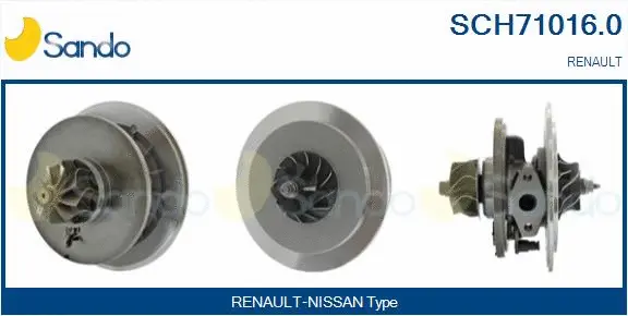 Core assembly, turbocharger (SCH71016.0)