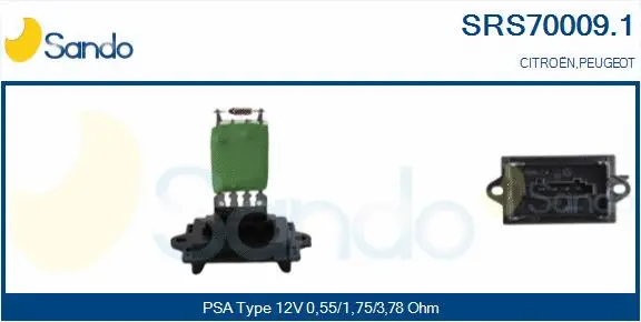 Resistor, interior blower (SRS70009.1)