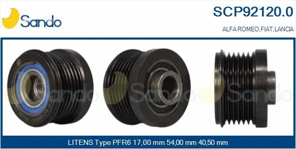 Belt Pulley, alternator (SCP92120.0)