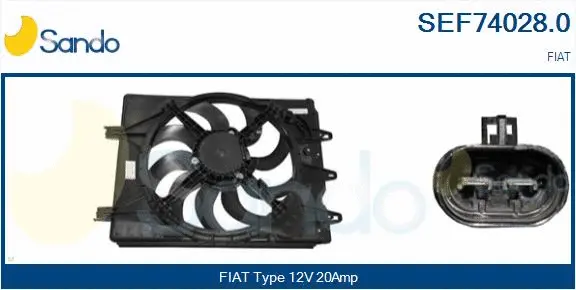 Electric Motor, radiator fan (SEF74028.0)