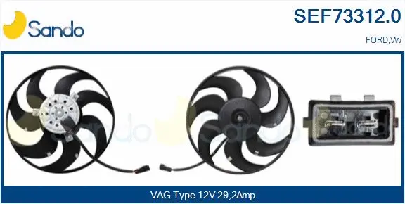 Fan, engine cooling (SEF73312.0)