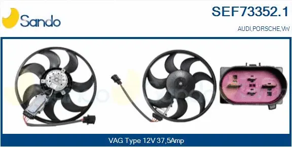 Fan, engine cooling (SEF73352.1)