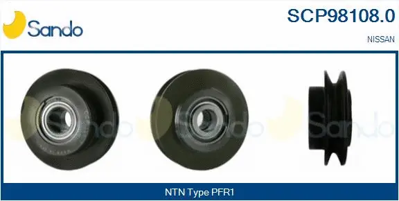 Belt Pulley, alternator (SCP98108.0)