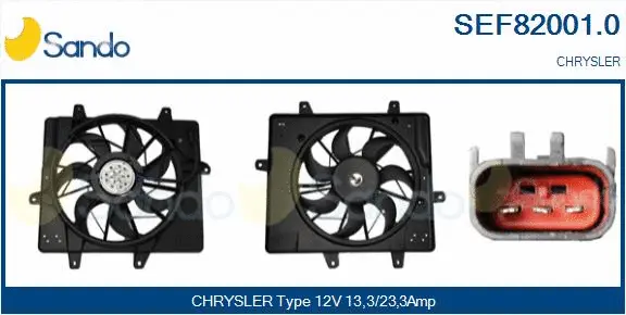 Electric Motor, radiator fan (SEF82001.0)